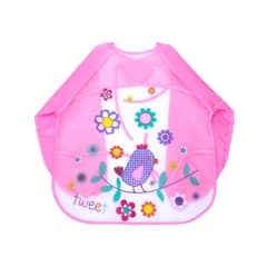 PUMUCKI - Babero Con Mangas Rosado 6-12M