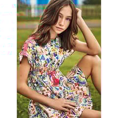 MAYORAL - Vestido estampado de algodón para chica
