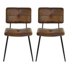 NOVAHUS - Pack 2 Silla Comedor Karomi Vintage PU