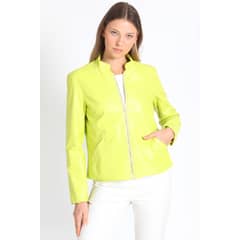 LIOLA - Chaqueta Efecto Cuero, Pistacho