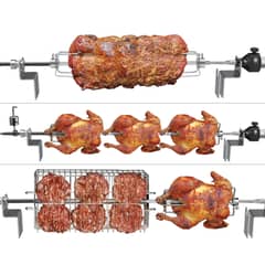 KANKA - - Adaptador Para Parrillas a Gas y Asador Spiedo