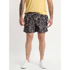 POTROS - Traje De Baño Estampado Negro