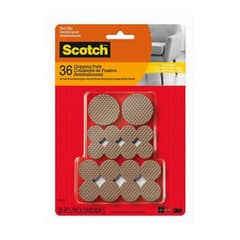 3M - Protector antideslizante goma café 36un scptch