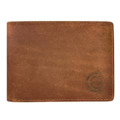 YMOSS - Billetera Hombre Cuero Natural Rfid CC Marron