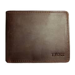 YMOSS - Billetera Hombre Cuero Natural Rfid Horse Oscuro