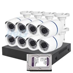 ARTIHOGAR - Kit Pro Cctv Pro 8 Cámaras Seguridad 2MP + Disco Duro 1 Terabyte FULL HD
