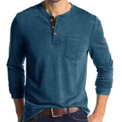 GENERICO - Polera Premium Textura Suave Hombre Manga Larga Botones Queule Uvpro