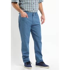 KOTTING - Pantalon Canvas 5 Bolsillos Spandex Azul