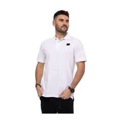 CAT - Polo Logo Jersey Polo Blanco Hombre