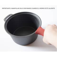 KANKA - - Olla Salsera Multiuso Hierrro Fundido Con Accesorios