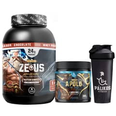 PALIKOS FITNESS - Proteina Zeus Complex 1kg Creatina apolo 300g Shaker Palikos.