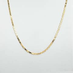 ELLA JOYAS - Cadena Piastrine Gruesa Oro 18k - 60cm