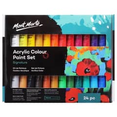 MONT MARTE - Estuche 24 pinturas acrílicas