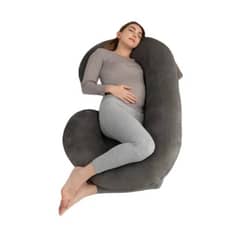 BABYLUNA - Cojín Almohada Maternal con Funda Extra Suave Gris