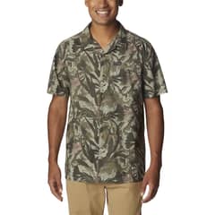 COLUMBIA - Camisa M/C Pine Canyon Short S Verde Musgo Hombre
