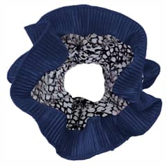 MARIA PASKARO - Scrunchie Collet Begonia XL Piton Azul Marino