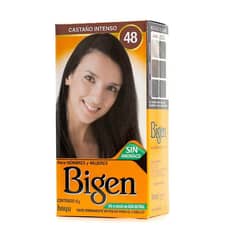 BIGEN - Tinte Permanente en Polvo Sin Amoníaco Castaño Intenso 48 6gr.