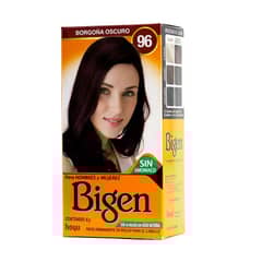 BIGEN - Tinte Permanente en Polvo Sin Amoníaco Borgoña Oscuro 96 6gr.
