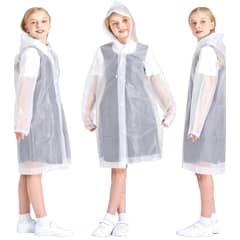 GENERICO - Capa Poncho Niño Impermeable Lluvia Viento Gorro