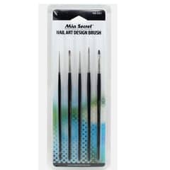 MIA SECRET - Set de Pinceles para Maquillaje o diseños Nail Art -