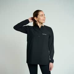 CRATUS - Polerón Deportivo Ecológico Mujer - Corta Viento - Negro -