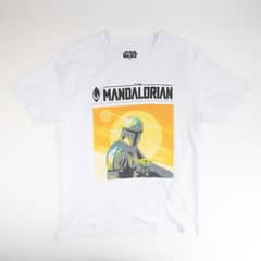 STAR WARS - Polera Hombre Picture Blanco Mandalorian