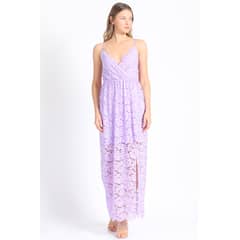 LIOLA - Vestido Maxi Encaje Lila