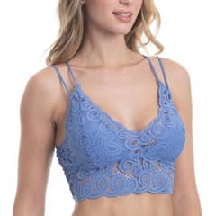 LADY GENNY - Bralette Encaje Con Soft - Celeste