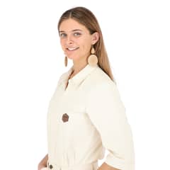 BUFFALO CHILE - Aros Queulat Beige Mujer