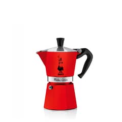 BIALETTI - Cafetera Moka Express 3 Tazas 130ml Roja