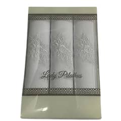 EKOI - Pañuelos Pilathus Colores Caja 3 Unidades FLORES - Gris