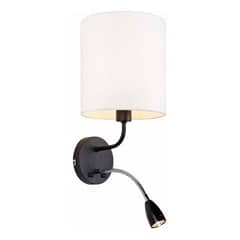 MARKSLOJD - Aplique Mason 2 Luces Blanco/negro