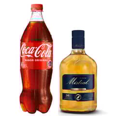 MISTRAL - Pisco 35° 1000cc + Bebida Coca Cola 1500cc