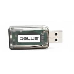 DBLUE - TARJETA DE SONIDO CON CONEXION USB BLACK