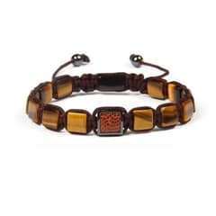 ROYAL MADRIZ - Pulsera Natural Stone Ojo De Tigre Hombre Mujer Moda