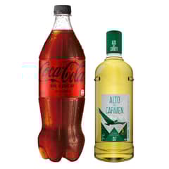 ALTO DEL CARMEN - Pisco 1000cc + Bebida Coca Cola S/A 1500cc