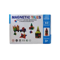 GENERICO - Set de Construcción Bloque Magnético 60 Pcs Magnetic Tiles