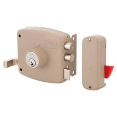 POLI - Cerradura Sobreponer Bandera Puerta Beige