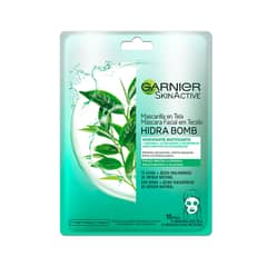 GARNIER - Mascarilla Hidra Bomb Té Verde Skin Active.