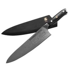 KANKA - - Cuchillo Chef XL 25cm Acero Damasco 67 Capas c/ Funda
