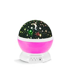 DBLUE - Lampara Rotatoria Proyector de Estrellas Luz Nocturna Infantil