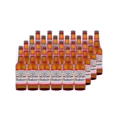 BUDWEISER - 24X Cerveza Botellín 4.8° 330cc