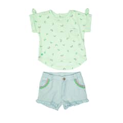 PILLIN - Conjunto Bebé Niña Menta