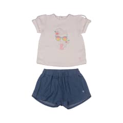 PILLIN - Conjunto Bebe Niña Blanco