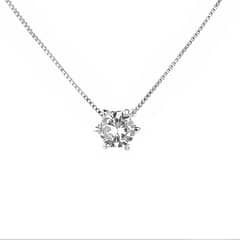 JOYAS MYTOKE - Collar Punto Luz Plata 925 Circon 45 cm Mujer Linda