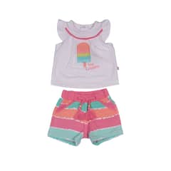PILLIN - Conjunto Bebe Niña Blanco