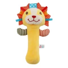 TEDMIMAK - Peluche Sonajero y Apretable para Bebés Leon