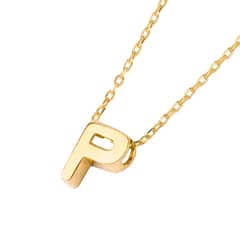 JB JOYAS BARON - Collar de Oro 18kt Letra P
