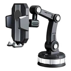 GENERICO - Porta Celular Auto Soporte Giratorio Ventosa Brazo Telescopico