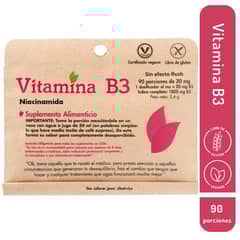 DULZURA NATURAL - VITAMINA B3 NIACINAMIDA 90 PORCIONES SIN EFECTO FLUSH